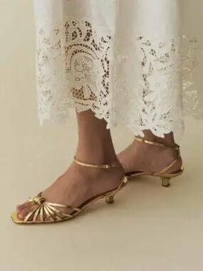 DÔEN Hepburn Heel Gold Size 37